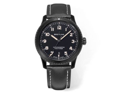 Breitling 2824 Automatic Movement 41MM In Diameter Light Pink Scale Black Watch